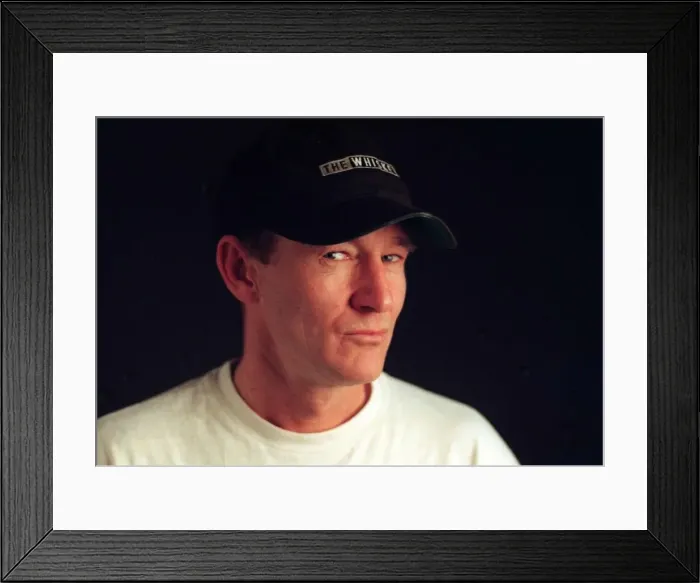 Framed Print : Actor and director David Hayman in the new film The New Room wearing black baseball cap