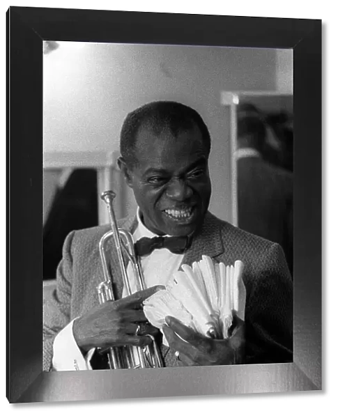 Louis Armstrong Jazz Musician - May 1956 during his first concert in Great Britain