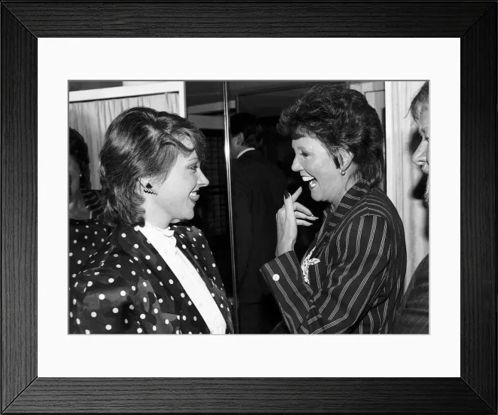 Framed Print : Cilla Black with Anne Diamond at the TV and Radio Celebrity awards Framed Print : Cilla Black with Anne Diamond at the TV and Radio Celebrity awards