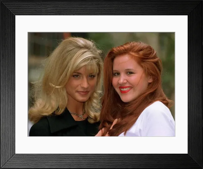 Framed Print : Kim Davies from Norwivh won Britains Most Beautiful Hair awards presented in contest by