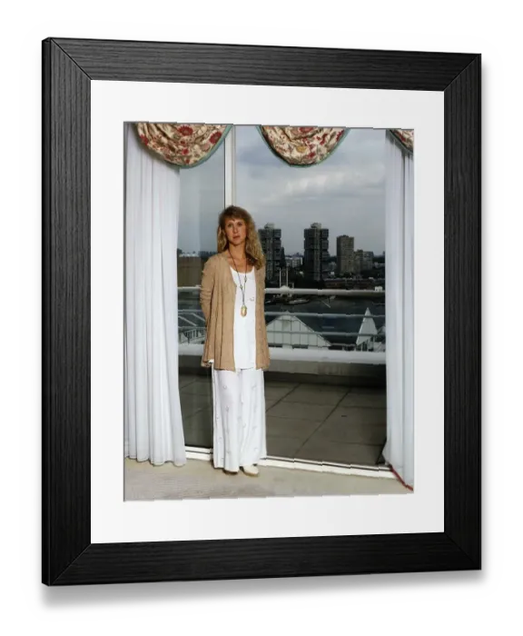 Framed Print : Josephine Buchan TV Presenter at studio Framed Print : Josephine Buchan TV Presenter at studio