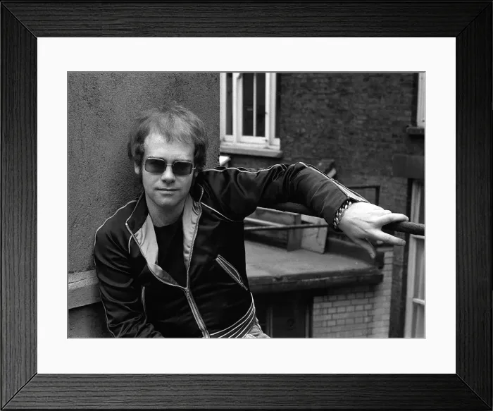 Framed Print : Sir Elton John 1972 Framed Print : Sir Elton John 1972
