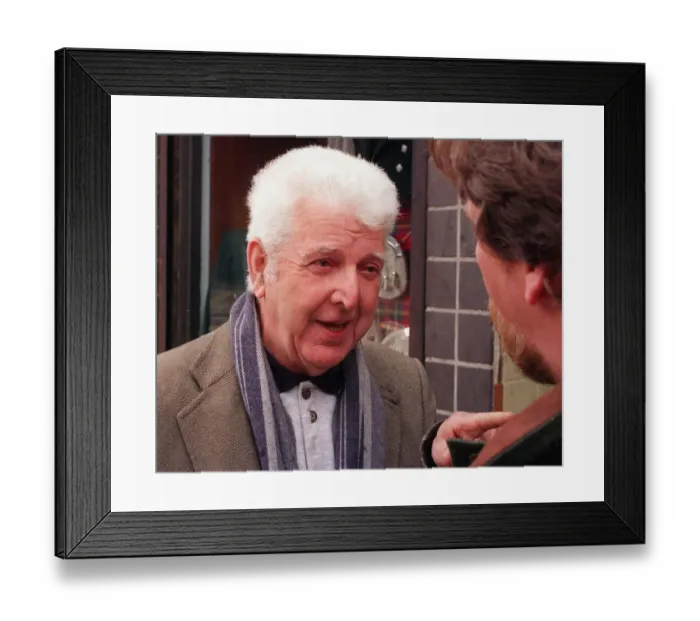Framed Print : James Hanlon, 70 year old neighbour of actor Ian McColl who allegedly attacked him at his Framed Print : James Hanlon, 70 year old neighbour of actor Ian McColl who allegedly attacked him at his