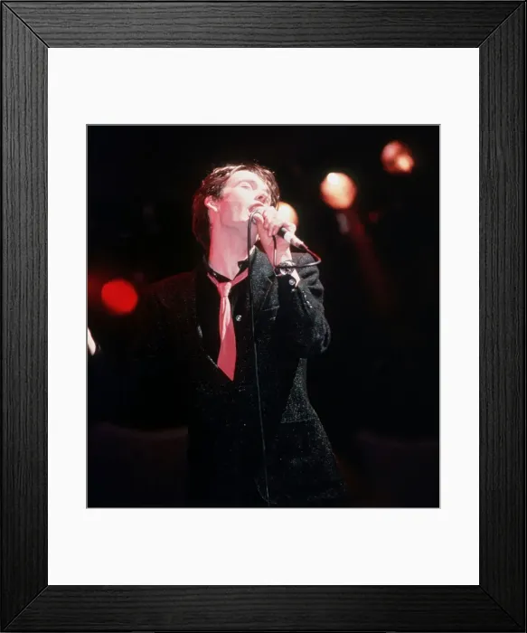 Framed Print : Jarvis Cocker lead singer of Pulp on stage 1995 Framed Print : Jarvis Cocker lead singer of Pulp on stage 1995