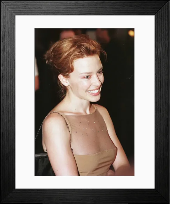 Framed Print : Kylie Minogue at the opening of Edinburgh Film Festival August 1997 Framed Print : Kylie Minogue at the opening of Edinburgh Film Festival August 1997