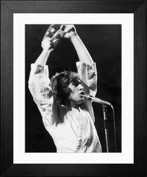 Framed Print : Peter Gabriel on stage in Paris. He ended his European section of his tour at a festival Framed Print : Peter Gabriel on stage in Paris. He ended his European section of his tour at a festival