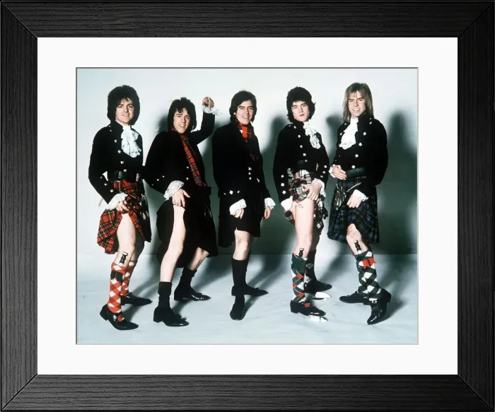 Framed Print : Pop group The Bay City Rollers Framed Print : Pop group The Bay City Rollers