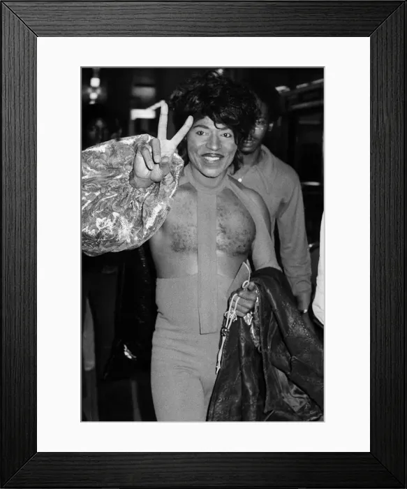 Framed Print : Little Richard American pop singer rock and roll 1972