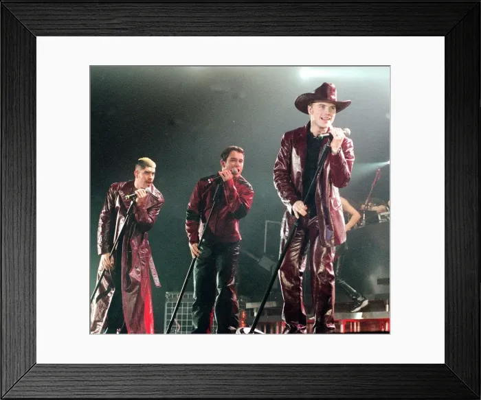 Framed Print : Pop group Boyzone May 1999 In concert at Glasgow SECC Framed Print : Pop group Boyzone May 1999 In concert at Glasgow SECC