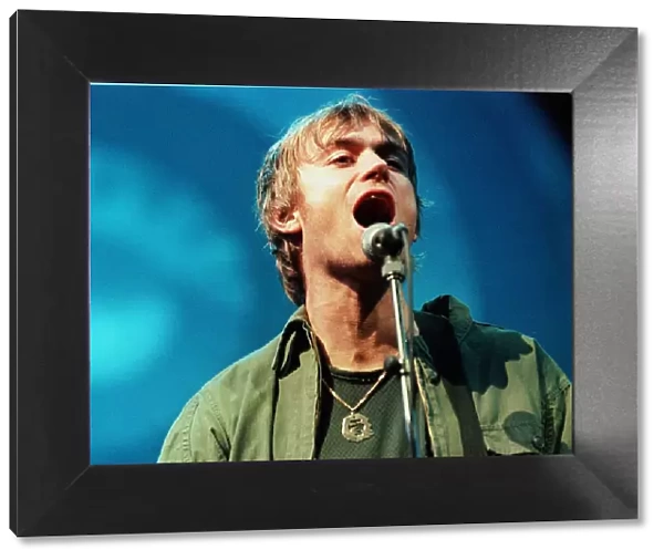 Damon Albarn at T in the Park July 1999 open air concert Balado Airfield
