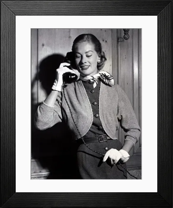 Framed Print : The Shrug - Bolero - Septmeber 1954 Designed to keep the shoulders warm