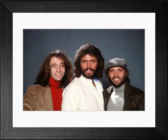 Framed Print : Bee Gees singers all three are brothers and sing in a pop group Framed Print : Bee Gees singers all three are brothers and sing in a pop group
