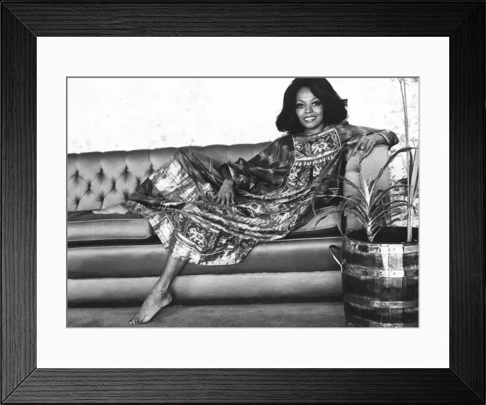 Framed Print : Diana Ross May 1973 the singer former member of The Supremes has just played the role of