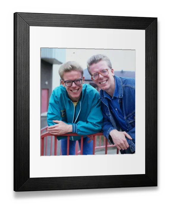 Framed Print : The Proclaimers pop group band circa 1980