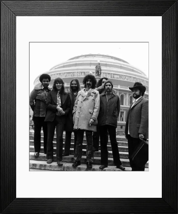 Framed Print : Frank Zappa and the Mothers of Invention pop group 1971