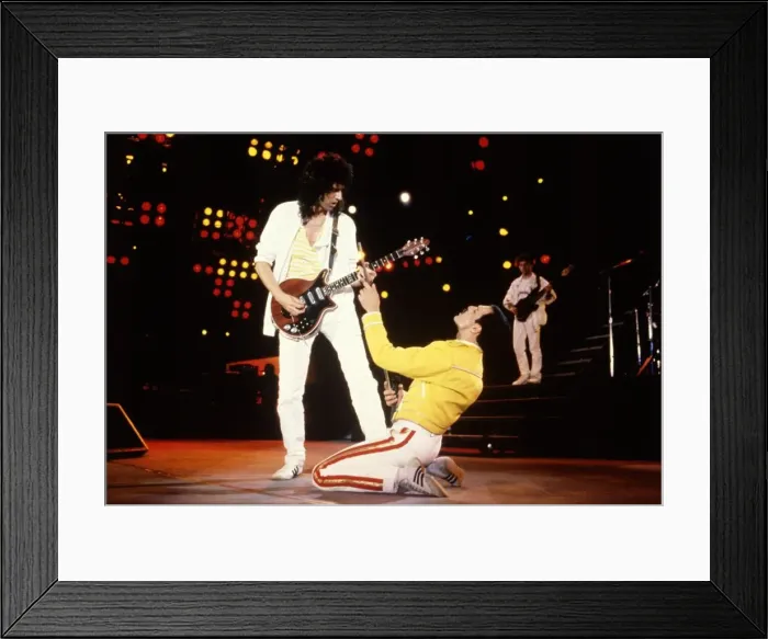 Framed Print : Queen Rock Group Freddie Mercury and Brian May on stage Queen in concert Framed Print : Queen Rock Group Freddie Mercury and Brian May on stage Queen in concert