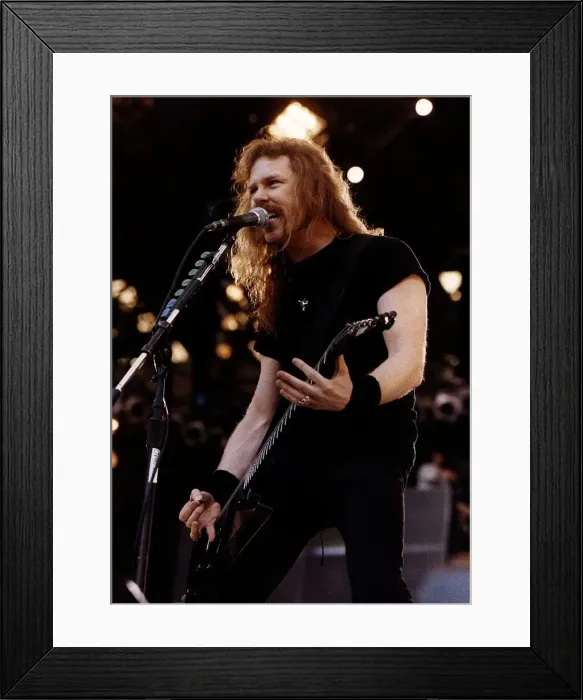 Framed Print : Metallica Guitarist James Hetfield