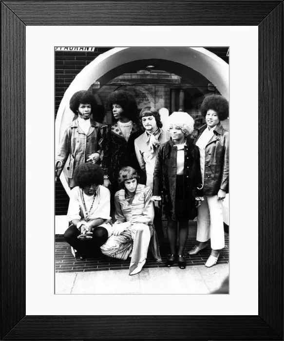Framed Print : Sly and the Family Stone pop group 1968 Framed Print : Sly and the Family Stone pop group 1968