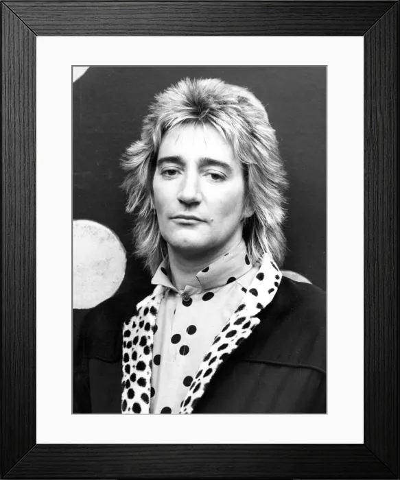 Framed Print : Before Rod Stewart married leggy Texan model Alana Hamilton