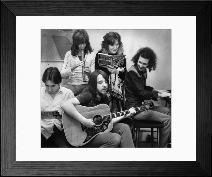 Framed Print : Stone the Crows pop group with Maggie Bell singer 1972