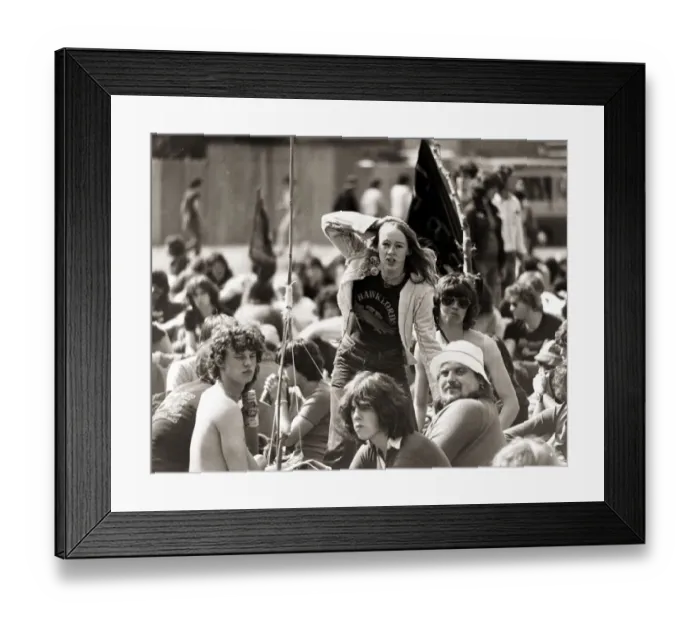Framed Print : Reading Festival - August 1980 spectators at the Reading Rock Festival Framed Print : Reading Festival - August 1980 spectators at the Reading Rock Festival