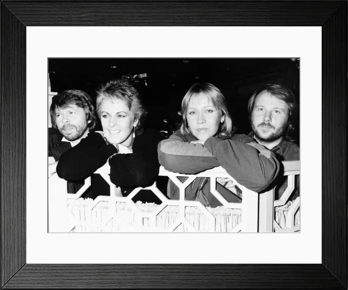 Framed Print : Abba pop group Circa 1975 Framed Print : Abba pop group Circa 1975