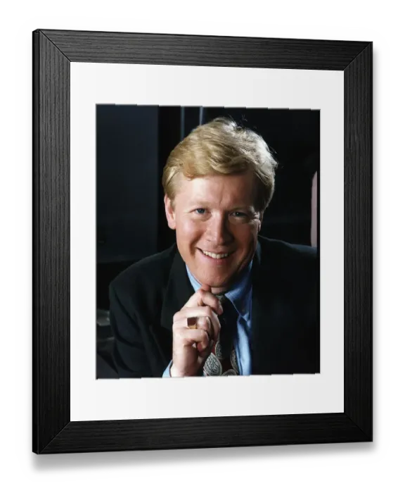 Framed Print : David Kid Jensen Disc Jockey