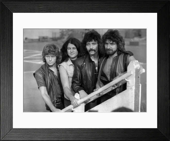 Framed Print : Black Sabbath - Rock Group - August 1983 Framed Print : Black Sabbath - Rock Group - August 1983