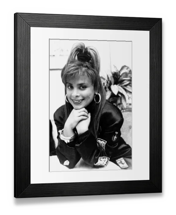 Framed Print : Paula Abdul pop singer Circa 1988