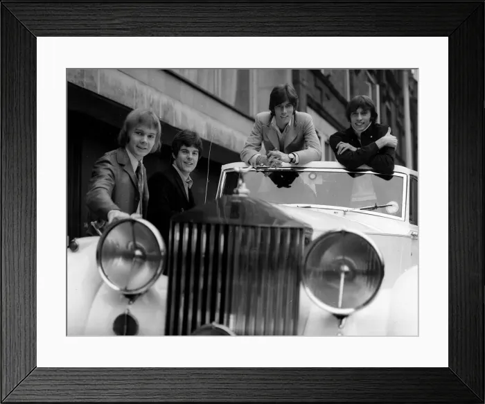 Framed Print : The Bee Gees pop group 1967 Barry Gibb Maurice Gibb Colin Petersen