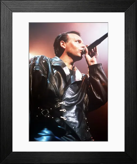 Framed Print : Gary Numan live on stage in concert circa 1985 Framed Print : Gary Numan live on stage in concert circa 1985