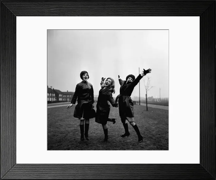 Framed Print : The Breakaways pop group January 1964