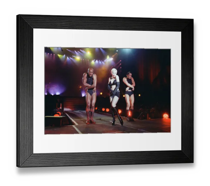 Framed Print : Madonna American rock star on stage at Girlie Show concert at Wembley Framed Print : Madonna American rock star on stage at Girlie Show concert at Wembley