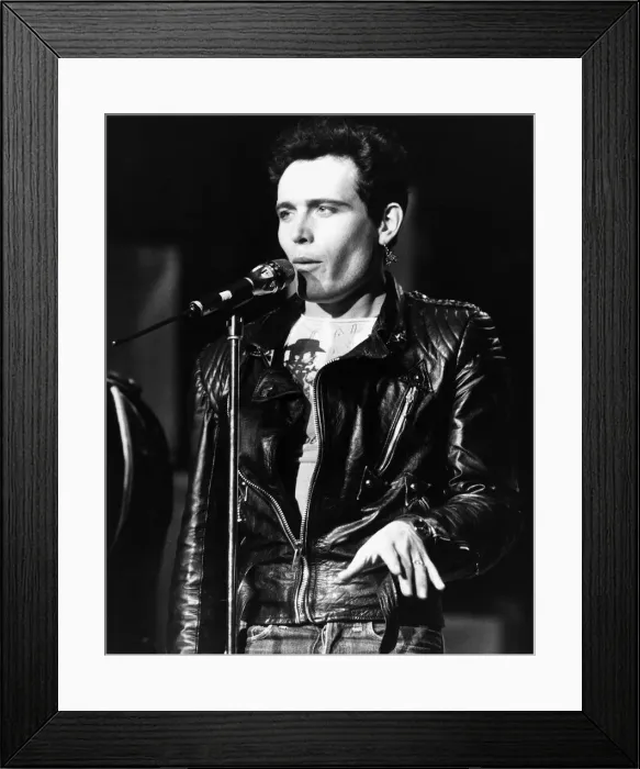 Framed Print : Adam Ant British pop singer singing on stage 1984 Framed Print : Adam Ant British pop singer singing on stage 1984