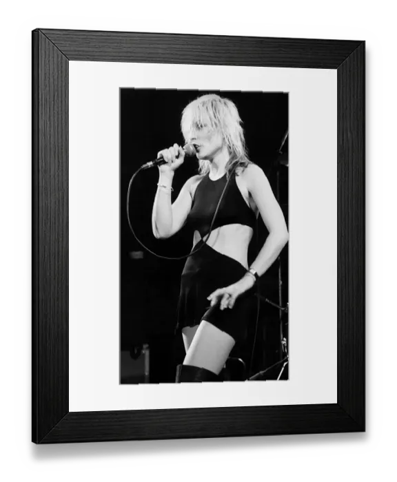 Framed Print : Debbie Harry pop singer on stage 1981 Framed Print : Debbie Harry pop singer on stage 1981