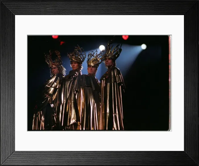 Framed Print : Take That the pop group perform their live concert in costume Framed Print : Take That the pop group perform their live concert in costume