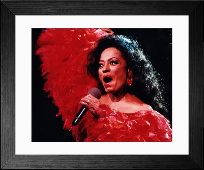 Framed Print : Diana Ross singer at the SECC, Glasgow circa 1992 Framed Print : Diana Ross singer at the SECC, Glasgow circa 1992