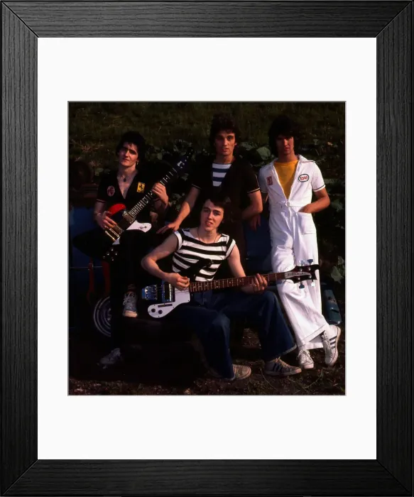 Framed Print : Bay City Rollers Scottish pop group July 1977 (Not the original line up) Framed Print : Bay City Rollers Scottish pop group July 1977 (Not the original line up)