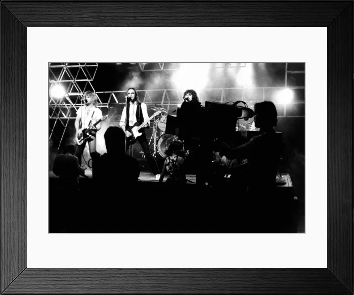 Framed Print : Status Quo performing on Top of the Pops September 1982