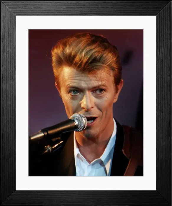 Framed Print : David Bowie singer October 1995