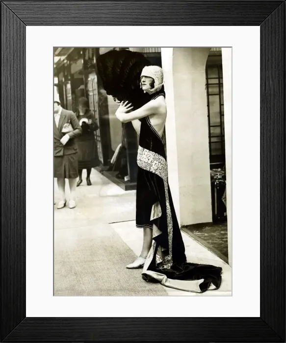 Framed Print : Fashion - Evening Dress - 1927 Framed Print : Fashion - Evening Dress - 1927