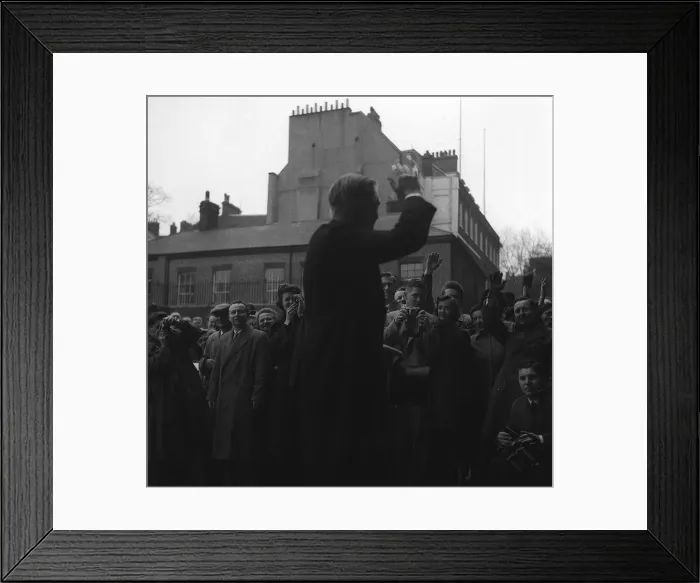 Framed Print : Sir Anthony Eden the new Prime Minister after official appointment had been granted by Framed Print : Sir Anthony Eden the new Prime Minister after official appointment had been granted by