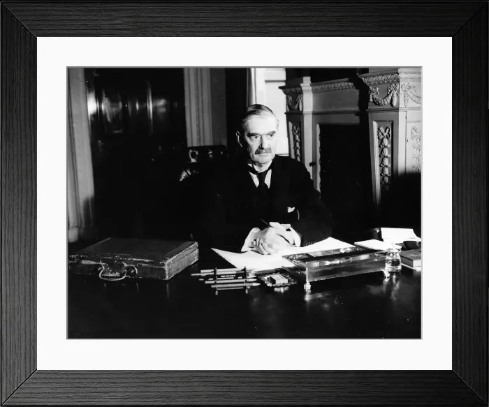 Framed Print : Neville Chamberlain Chancellor of the Exchequer circa 1935 Framed Print : Neville Chamberlain Chancellor of the Exchequer circa 1935