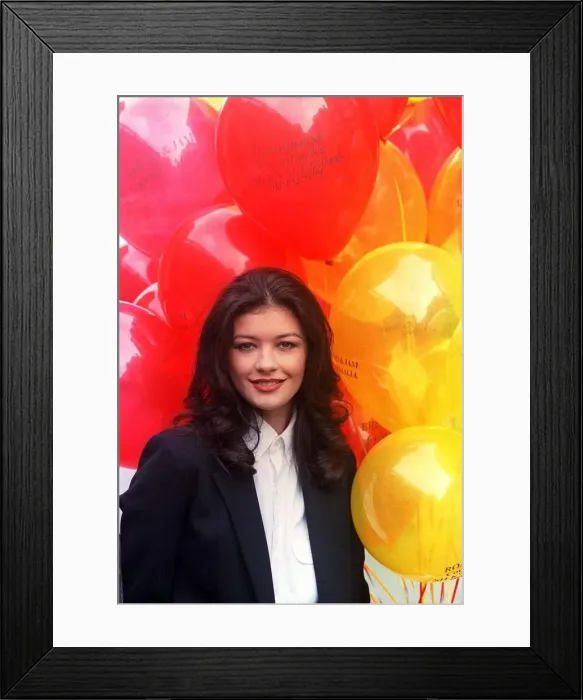 Framed Print : Catherine Zeta Jones actress January 1993 Framed Print : Catherine Zeta Jones actress January 1993