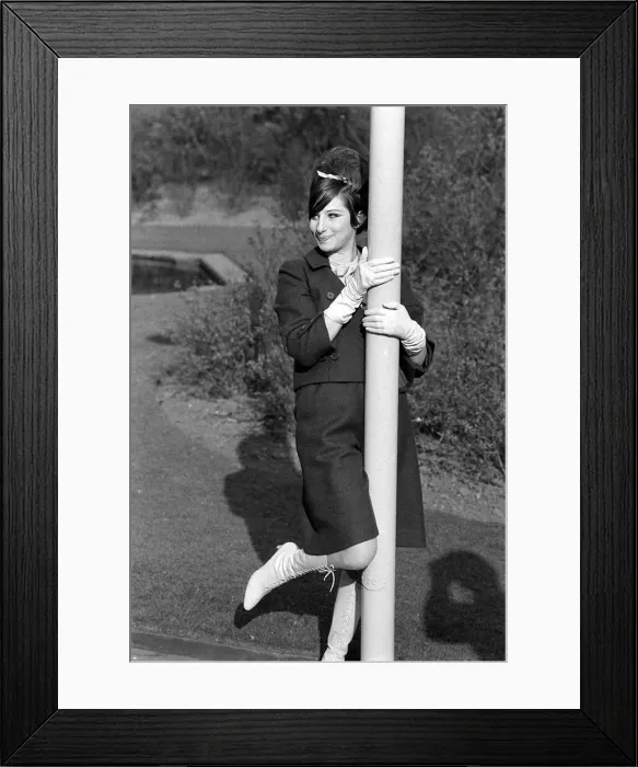 Framed Print : Barbra Streisand American actress and singer, Mar 1966 photographed in the Savoy Hotel in
