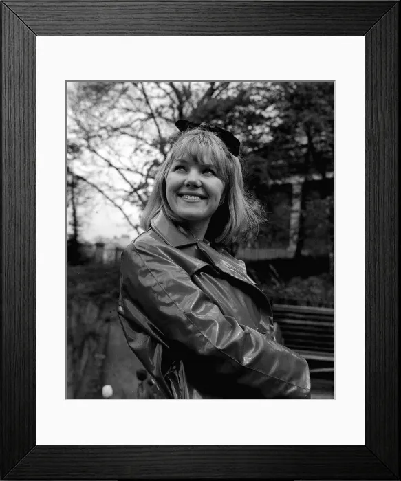 Framed Print : Actress Julie Samuels aged Nineteen (19) is just about to star in ITVs Framed Print : Actress Julie Samuels aged Nineteen (19) is just about to star in ITVs