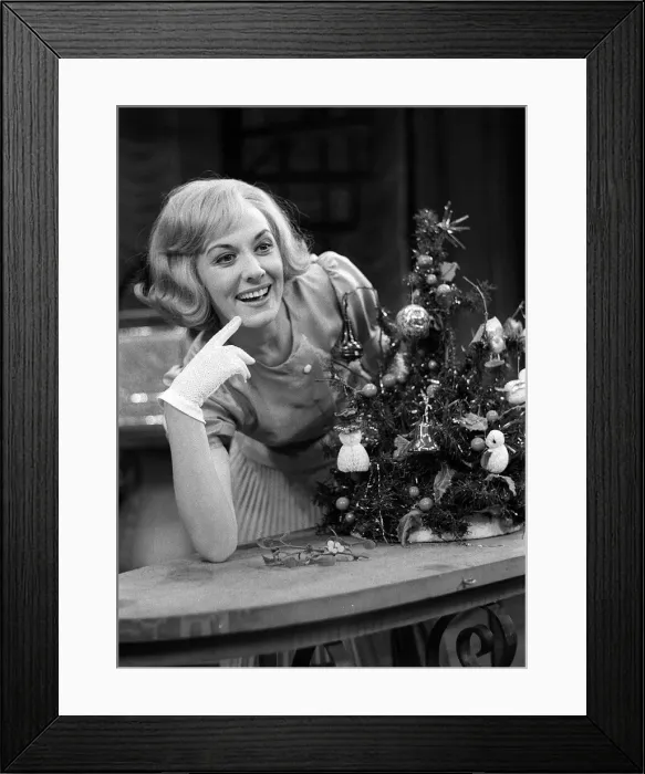 Framed Print : Anne Rogers Actress appears on stage during rehearsals for the west end musical