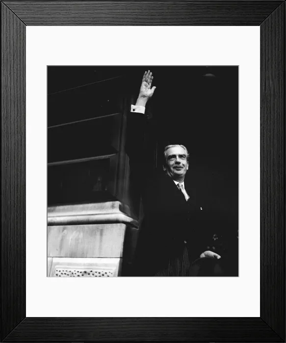 Framed Print : Sir Anthony Eden the new Prime Minister after official appointment had been granted by Framed Print : Sir Anthony Eden the new Prime Minister after official appointment had been granted by