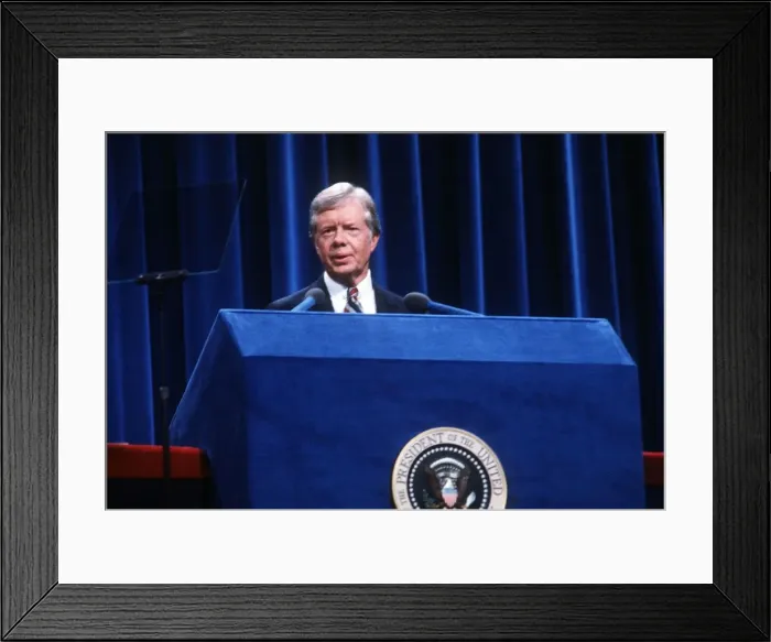 Framed Print : President Carter at the US Democratic Convention New York Framed Print : President Carter at the US Democratic Convention New York