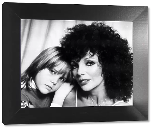 Joan Collins Actress with daughter Katy July 1983 A©mirrorpix